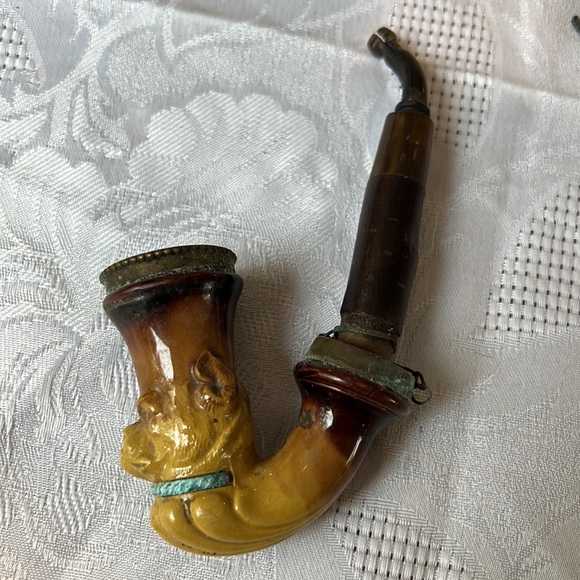 Antique hand carved smoking pipe - Picture 4 of 13